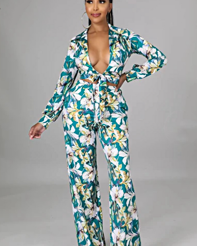 Flora 2 piece Pants Set