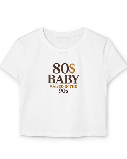 80s Baby Tee - Multi color