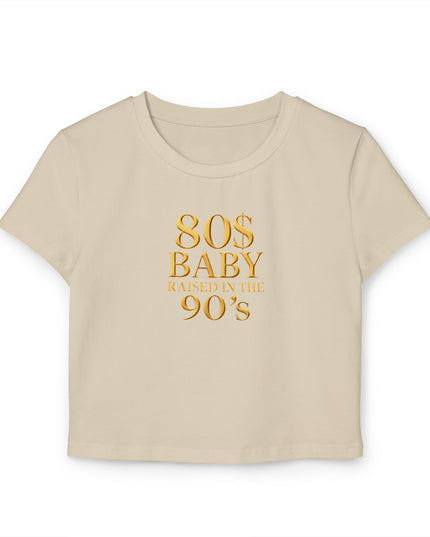 80s Baby Tee Gold