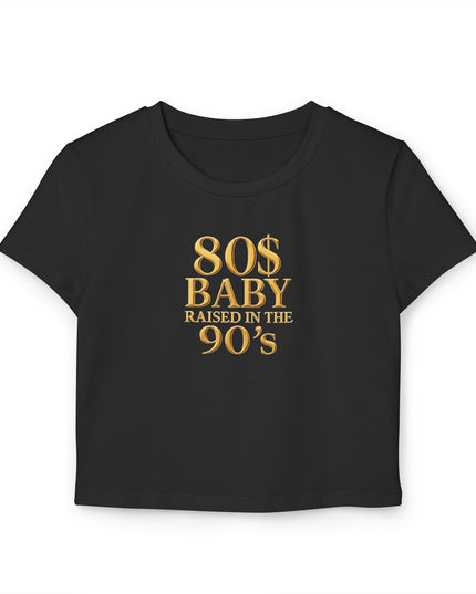 80s Baby Tee Gold