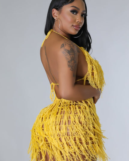 Romper Shorts Set (Yellow)