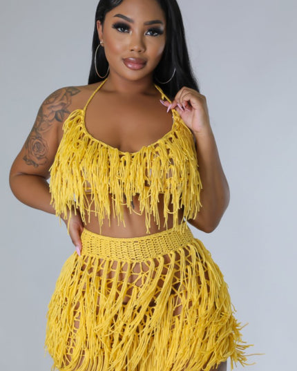 Romper Shorts Set (Yellow)