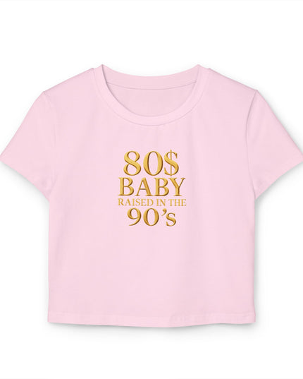 80s Baby Tee Gold