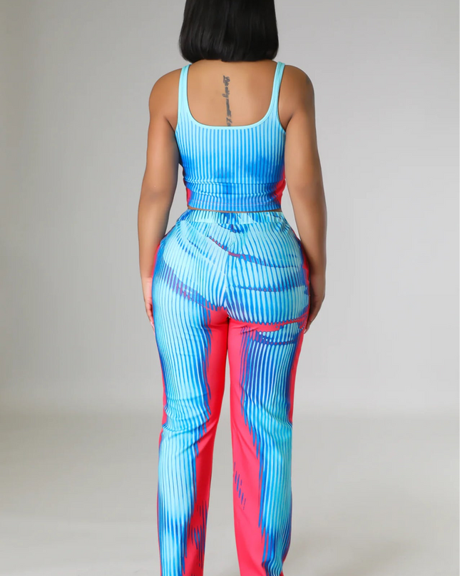 Illusions Pant Set (Blue)