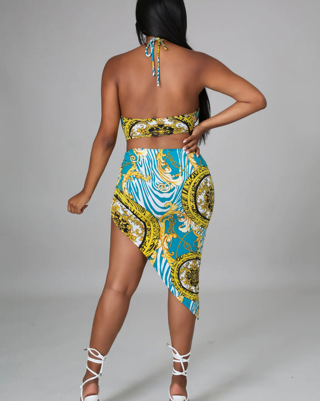 Island Blues Skirt Set