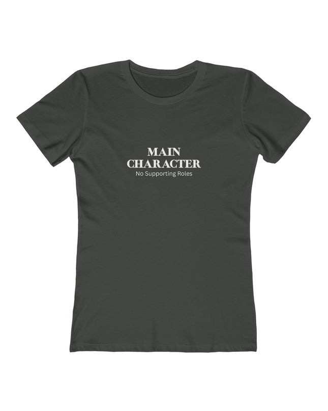 Main Character T-Shirt | Women's Graphic Tee, Minimal Text Design