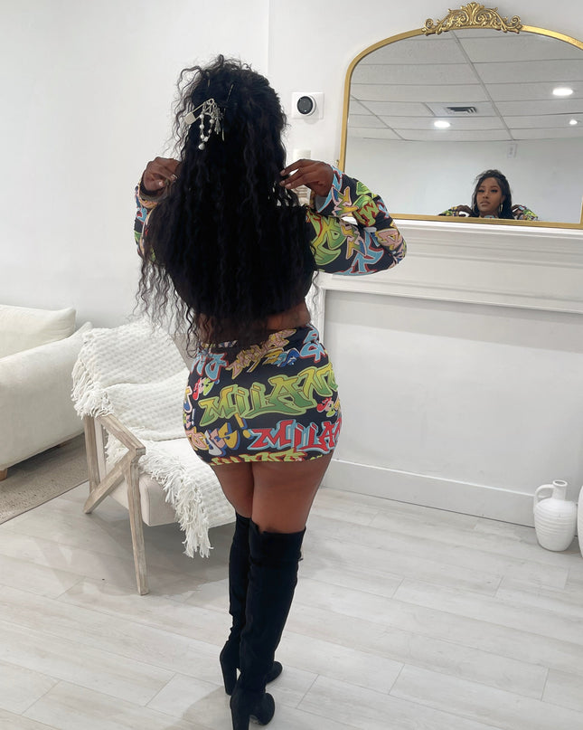 Rebel Ink Skirt Set