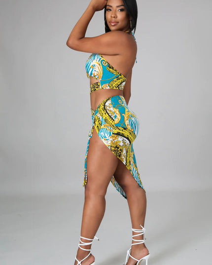 Island Blues Skirt Set