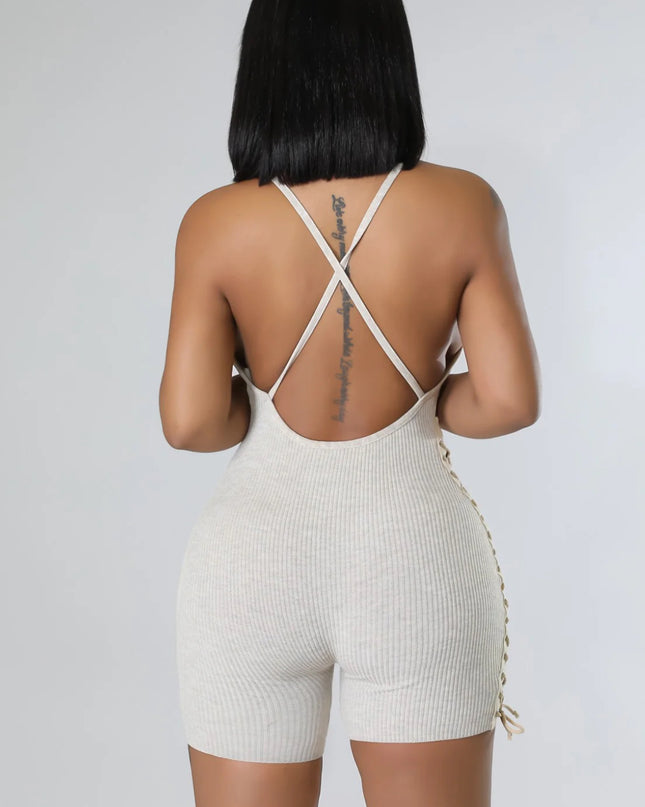 Valley Girl Romper (gray)