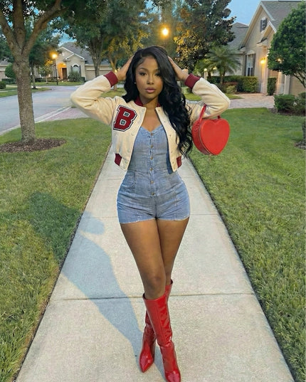 Denim Darling Romper