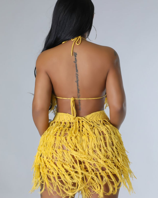 Romper Shorts Set (Yellow)