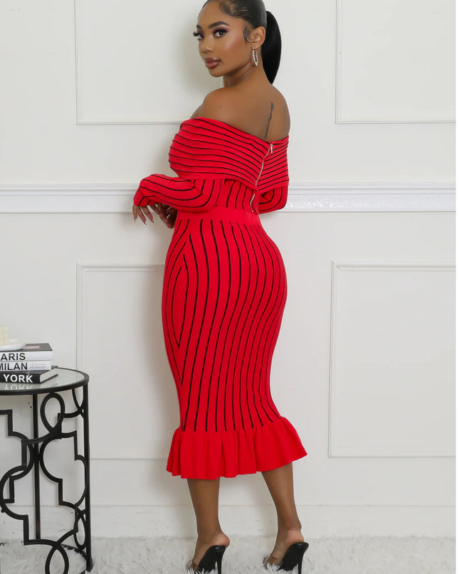 Center Stage Ribbed Skirt Set