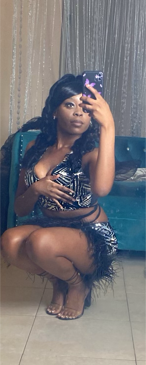 Feather Sequin Skirt Set