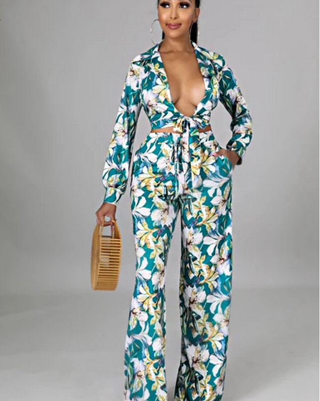 Flora 2 piece Pants Set