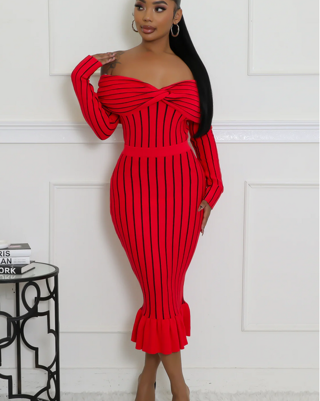 Center Stage Ribbed Skirt Set