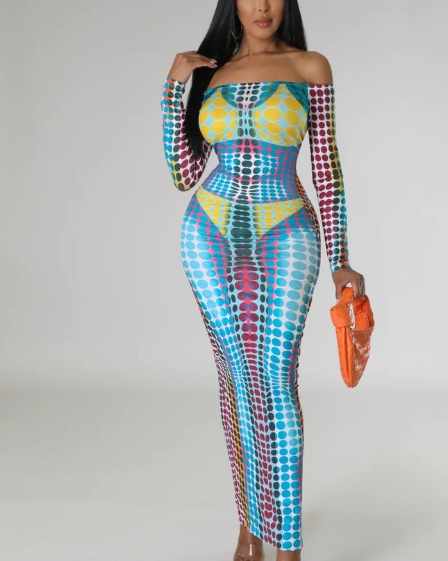Dotted Bikini Dress