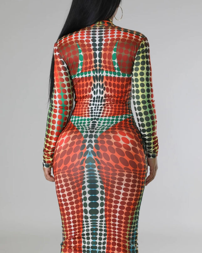 Dotted Line Dress