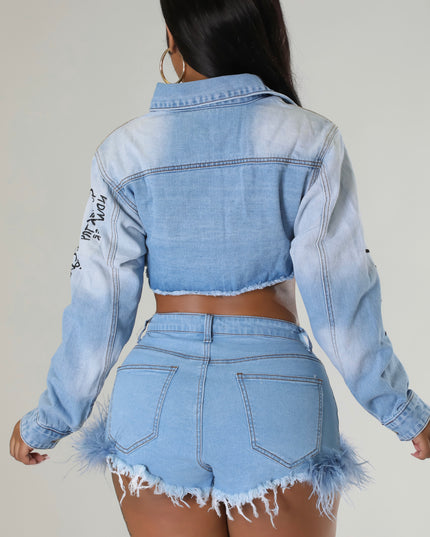 Graffiti Denim Jacket