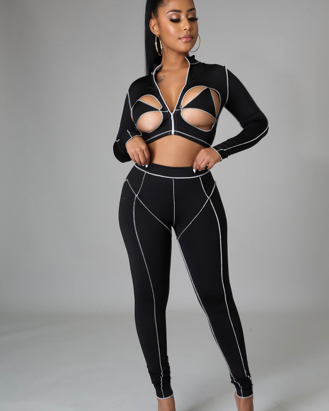Peek-A-Boo Pant Set