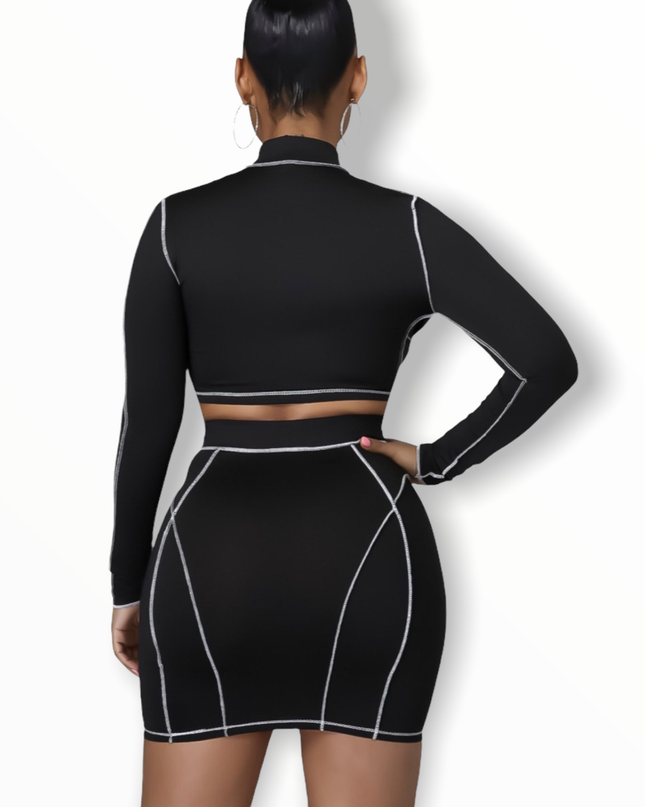 Peek-A-Boo Skirt Set