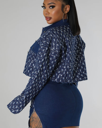 Valencia Denim Skirt Set